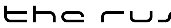 The Rush font preview